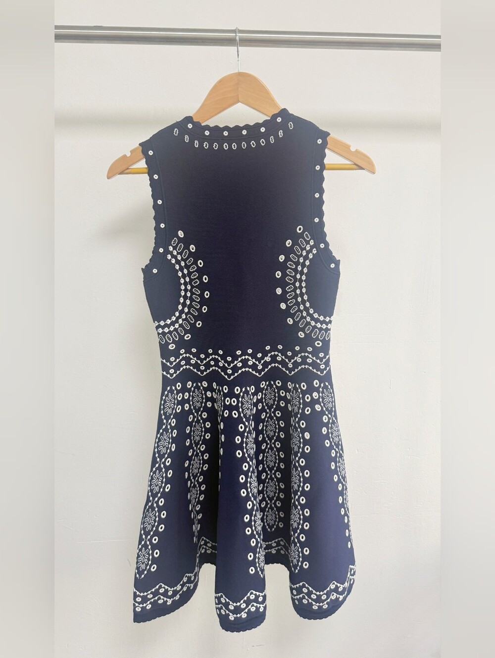 Sandro Capri Scarf Print Knit Short Dress - Picture 6 of 11
